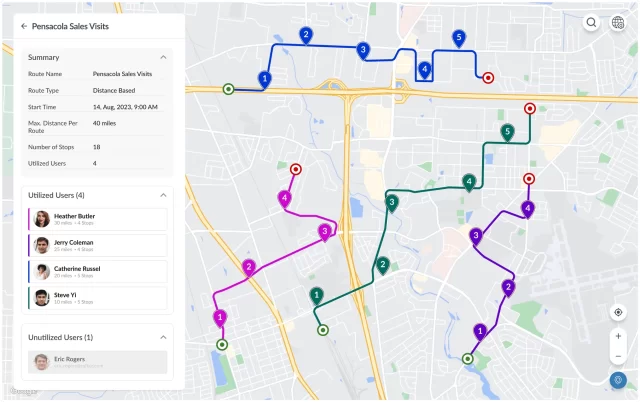 map with direction mapping
